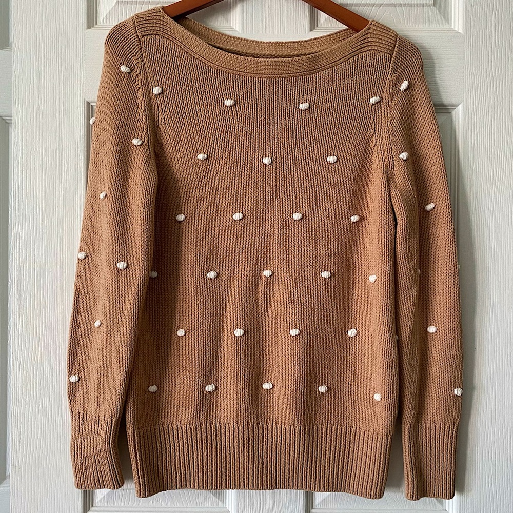LOFT pom pom sweater (NWOT)